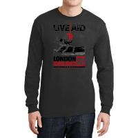 Wembley Live Aid Concert Remastered, London England Wemblay Stadium, M Long Sleeve Shirts | Artistshot