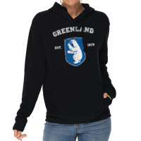 Vintage Coat Of Arms Greenland Lightweight Hoodie | Artistshot