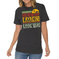 Distracted By Kayaking Canoe Paddling Kayak Vintage T-shirt | Artistshot