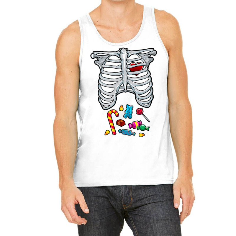 Halloween Costume Xray Skeleton Rib Heart Candy Adult Kids Tank Top | Artistshot