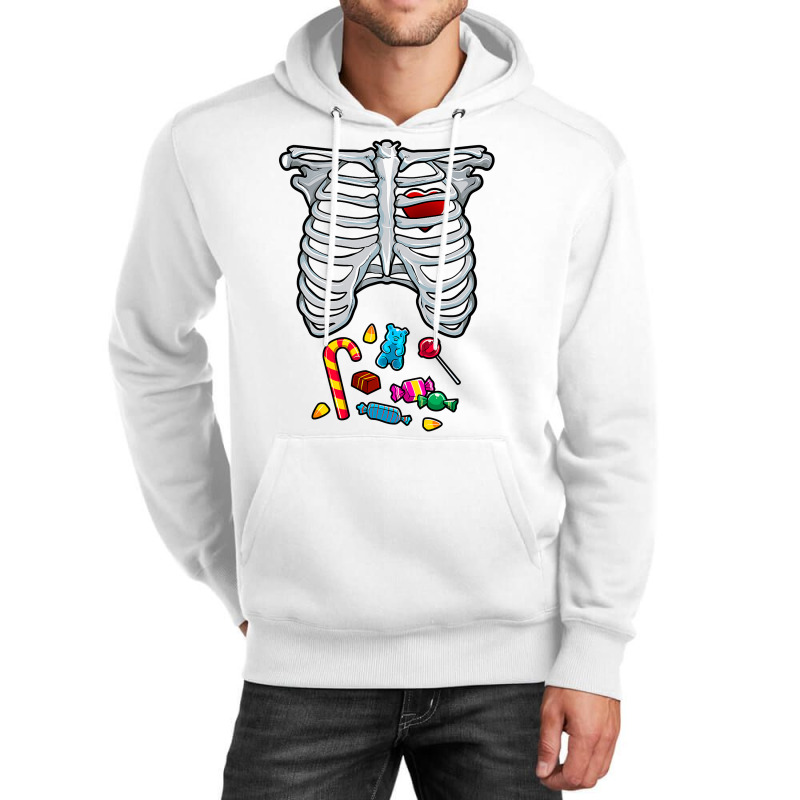 Halloween Costume Xray Skeleton Rib Heart Candy Adult Kids Unisex Hoodie | Artistshot