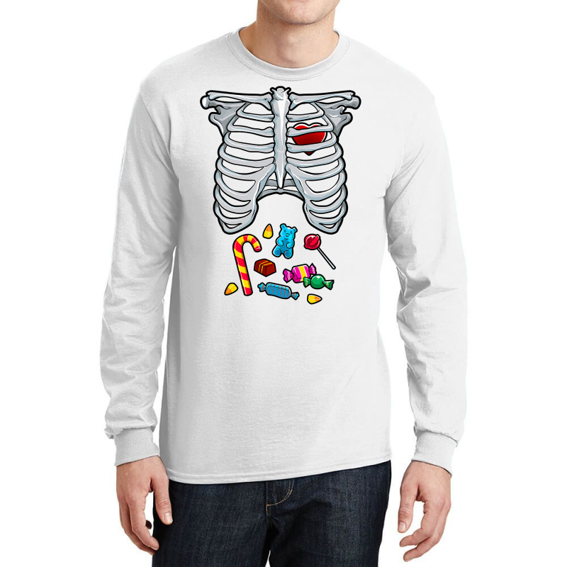 Halloween Costume Xray Skeleton Rib Heart Candy Adult Kids Long Sleeve Shirts | Artistshot