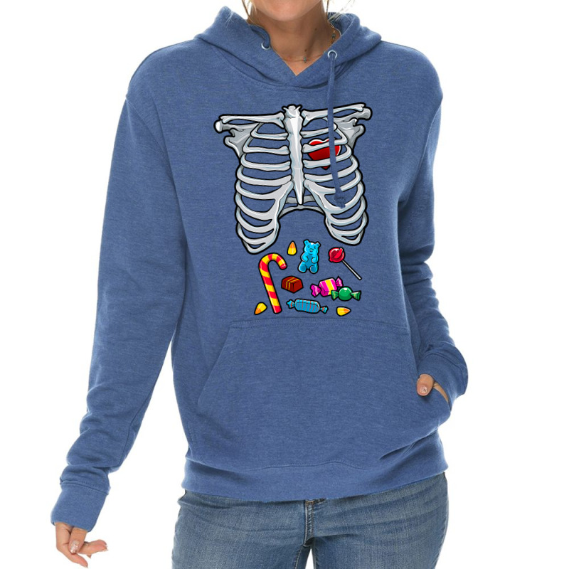 Halloween Costume Xray Skeleton Rib Heart Candy Adult Kids Lightweight Hoodie | Artistshot