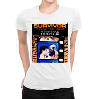 Survivor, Eye Of The Tiger, Survivor, Eye, The Tiger, Survivor, Eye Of Ladies Fitted T-shirt | Artistshot