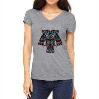 Alaska Native American Indian Tlingit Eagle Bear Clan Spirit Women's V-neck T-shirt | Artistshot