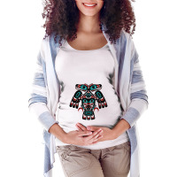 Alaska Native American Indian Tlingit Eagle Bear Clan Spirit Maternity Scoop Neck T-shirt | Artistshot