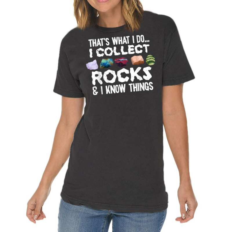 Geology Tshirt, Rock Collector Tee, Geologist Shirt, Stone T Shirt Vintage T-Shirt by cm-arts | Artistshot