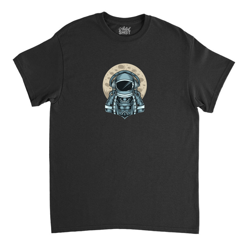 Astronaut Selfie With Moon Classic T-shirt | Artistshot