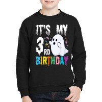 Its My 3rd Birthday â€“ Halloween Spooky Season B Day Lover Youth Sweatshirt | Artistshot