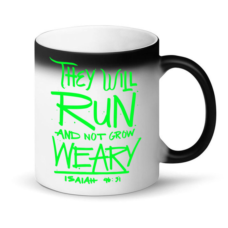 They Will Run And Not Grow Weary Isaiah 4631 Christian Premium T Shirt Magic Mug | Artistshot