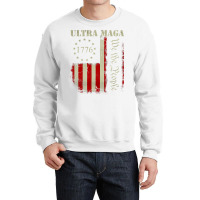 Vintage Ultra Maga We The People Proud Republican Usa Flag Pullover Ho Crewneck Sweatshirt | Artistshot