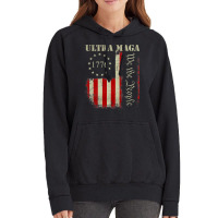 Vintage Ultra Maga We The People Proud Republican Usa Flag Pullover Ho Vintage Hoodie | Artistshot