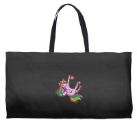 Funny Unicorn Rock Climbing Bouldering Rainbow Weekender Totes | Artistshot