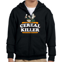 Cereal Killer Food Pun Humor Costume Funny Halloween Gifts Youth Zipper Hoodie | Artistshot