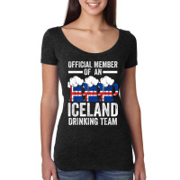 Member Iceland Drinking Iceland Iceland Drinking Team Women's Triblend Scoop T-shirt | Artistshot