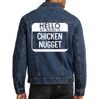 Chicken Nugget Costume Funny Easy Last Minute Halloween Gift Men Denim Jacket | Artistshot