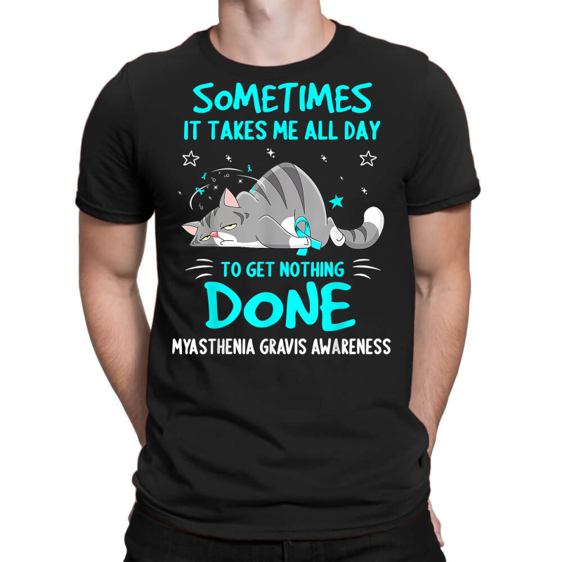 Myasthenia Gravis Awareness Cat Ribbon T Shirt T-shirt | Artistshot