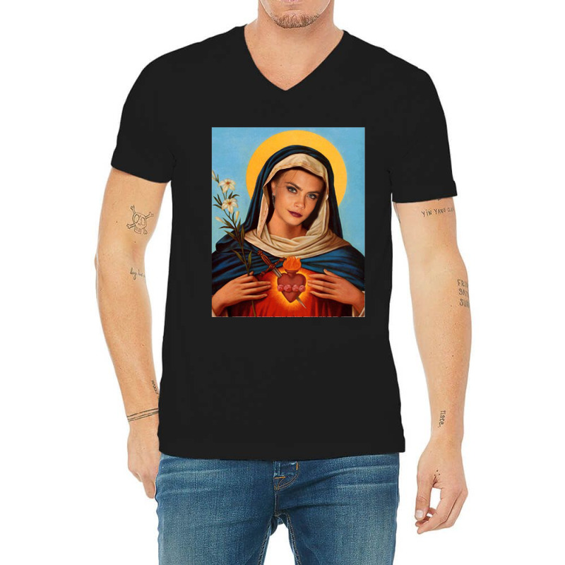 Holy Cara Delevingne Classic V-neck Tee | Artistshot