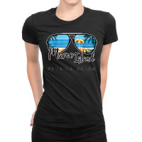 Marco Island Florida   Palm Tree Sunglasses Souvenir Ladies Fitted T-shirt | Artistshot