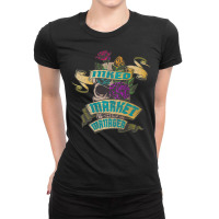 Market Manager Inked Skull Tattoo Backside Design Ladies Fitted T-shirt | Artistshot