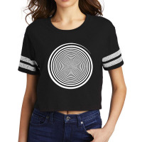 White Swirl Self Hypnosis   Hypnotic Trance Trippy Swirl Scorecard Crop Tee | Artistshot