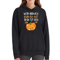 We're Adding A Little Pumpkin To Our Patch Pumpkin Pregnancy T Shirt Vintage Hoodie | Artistshot