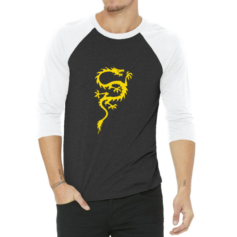 Chinese Dragon Cool Oriental Asian Kung Fu 3/4 Sleeve Shirt | Artistshot