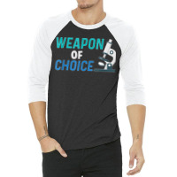 Weapon Of Choice Scientist Microscope T Shirt 3/4 Sleeve Shirt | Artistshot