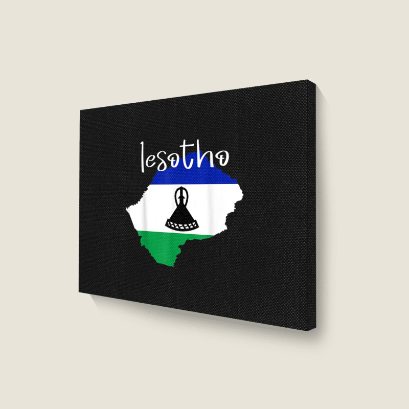 Lesotho Tshirt Landscape Canvas Print | Artistshot