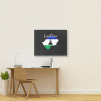 Lesotho Tshirt Landscape Canvas Print | Artistshot