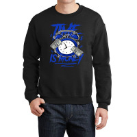 Racer Blue 5s  To Match Time Is Money Shoes 5 Racer Blue Crewneck Sweatshirt | Artistshot