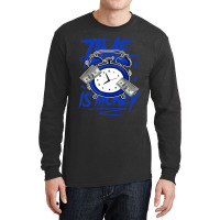 Racer Blue 5s  To Match Time Is Money Shoes 5 Racer Blue Long Sleeve Shirts | Artistshot