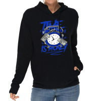 Racer Blue 5s  To Match Time Is Money Shoes 5 Racer Blue Lightweight Hoodie | Artistshot