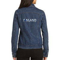 Finland Ladies Denim Jacket | Artistshot