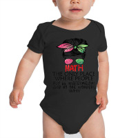 Math Watermelons Mathematics Calculation Numbers Messy Bun Baby Bodysuit | Artistshot