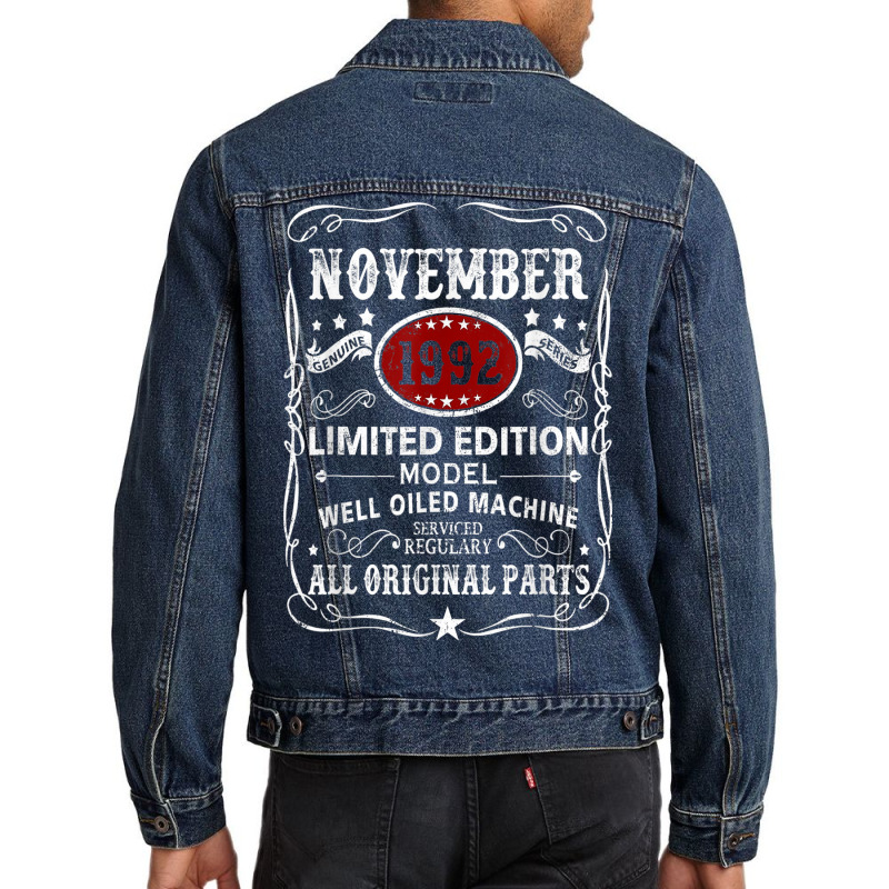 November 1992 Limited Edition Model Well Oiled Machine Men Denim Jacket | Artistshot