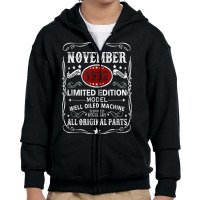 November 1992 Limited Edition Model Well Oiled Machine Youth Zipper Hoodie | Artistshot