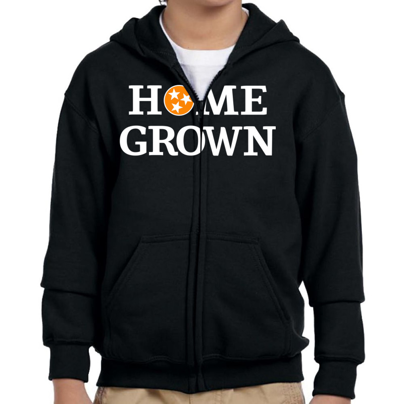 Orange & White Tennessee State Flag Apparel Tn Home Grown Pullover Hoo Youth Zipper Hoodie by cm-arts | Artistshot