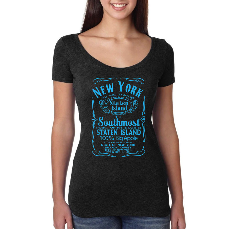 New York City Staten Island Usa United States T Shirt Women's Triblend Scoop T-shirt by cm-arts | Artistshot