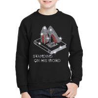 Holy Bible Stand On His Word Rhinestone Funny Christian T Shirt Youth Sweatshirt | Artistshot