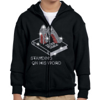 Holy Bible Stand On His Word Rhinestone Funny Christian T Shirt Youth Zipper Hoodie | Artistshot