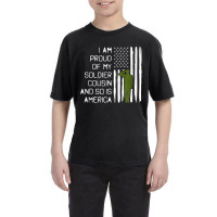 Soldier Cousin   Military Salute Proud Family Usa Shirt Youth Tee | Artistshot