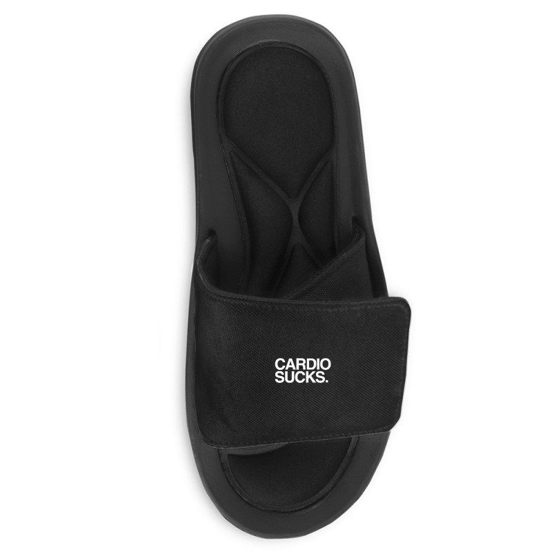 Cardio Sucks   Exercise Running Gym Training Workout Fitness Trainer T Slide Sandal | Artistshot