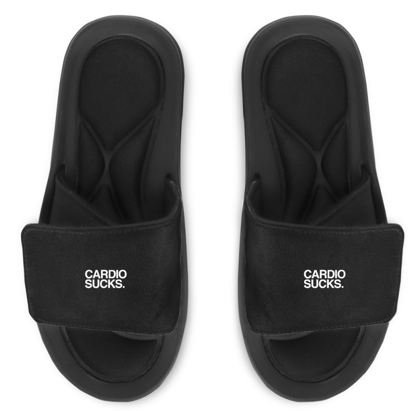 Cardio Sucks   Exercise Running Gym Training Workout Fitness Trainer T Slide Sandal | Artistshot