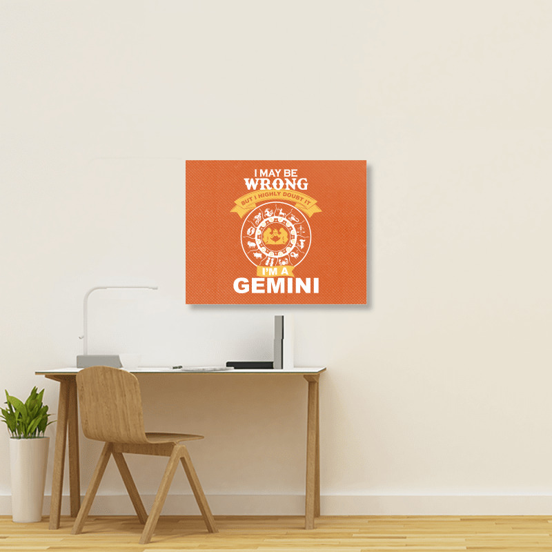 Gemini -i Am A Gemini Landscape Canvas Print | Artistshot