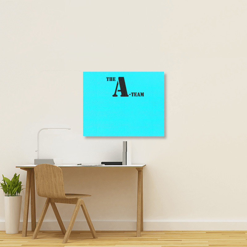 The A Team Stencil Tshirt Landscape Canvas Print | Artistshot
