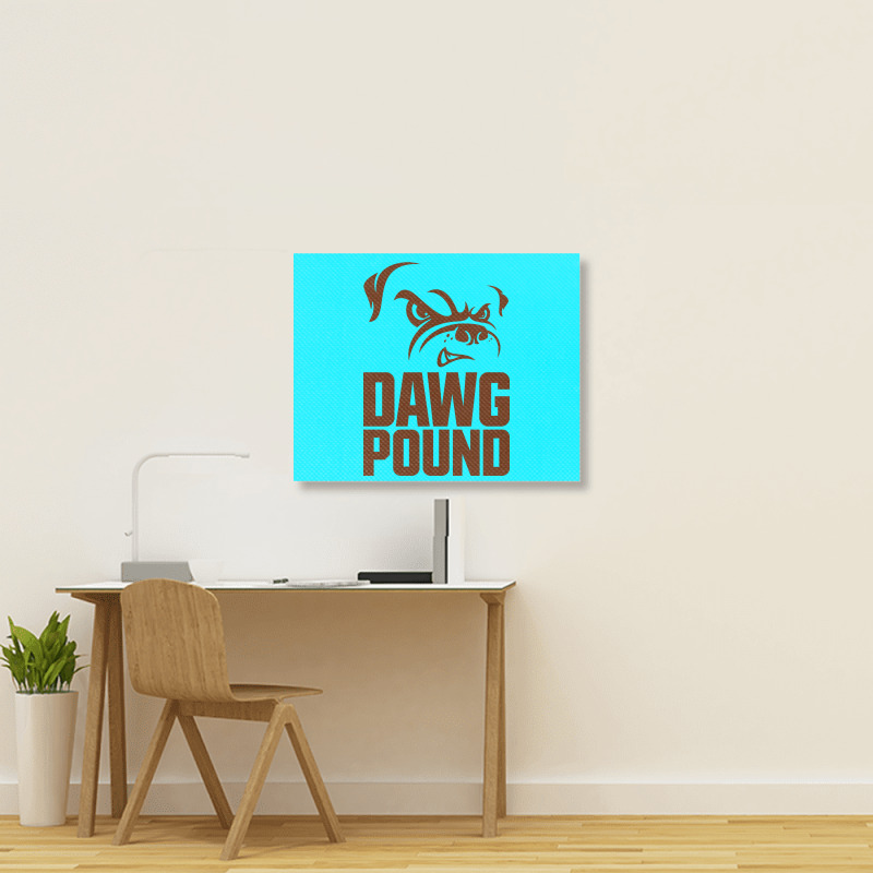 Dawg Pound Landscape Canvas Print | Artistshot