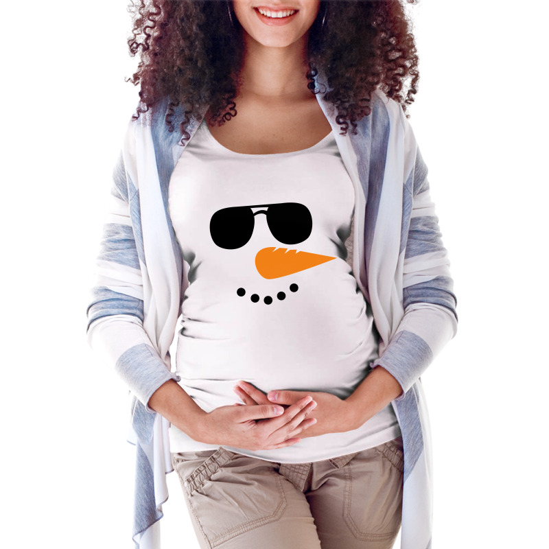 Face Maternity Scoop Neck T-shirt | Artistshot