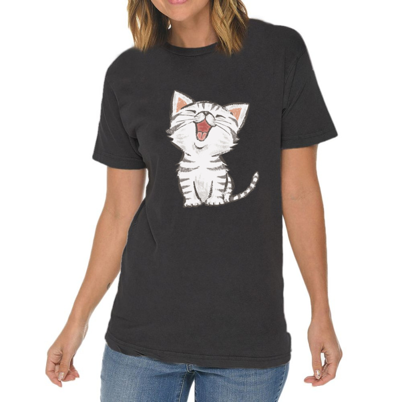 American Shorthair Happy 1.png Vintage T-Shirt by LawrenceKemp | Artistshot