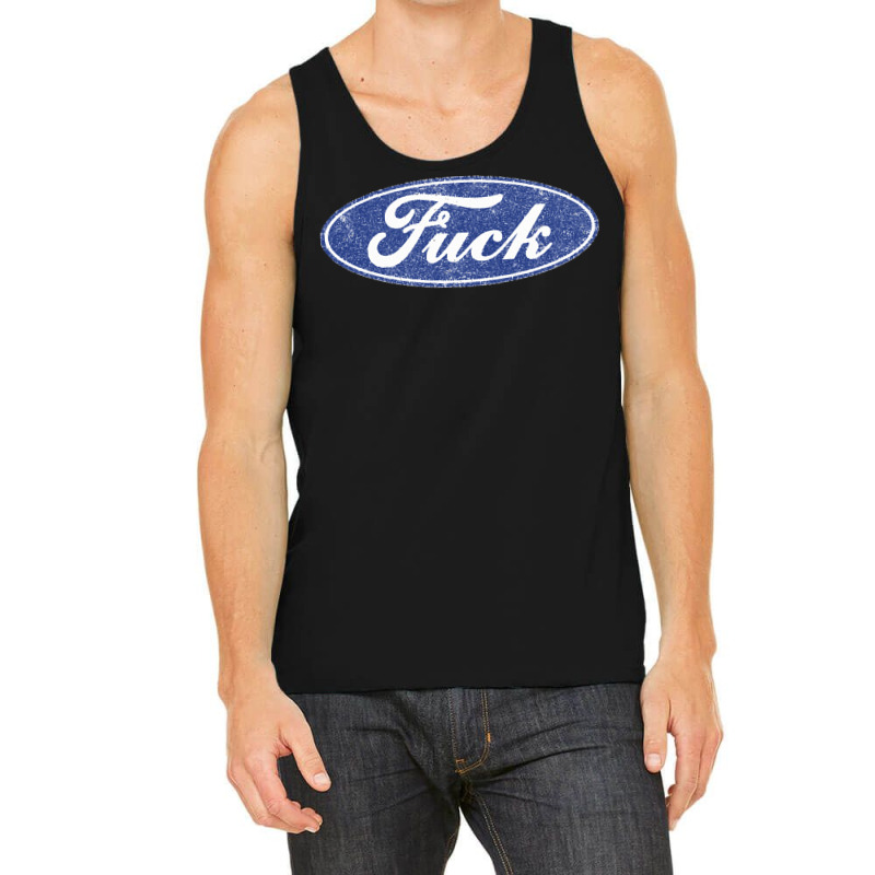 Fuck Distressed Tank Top by cm-arts | Artistshot